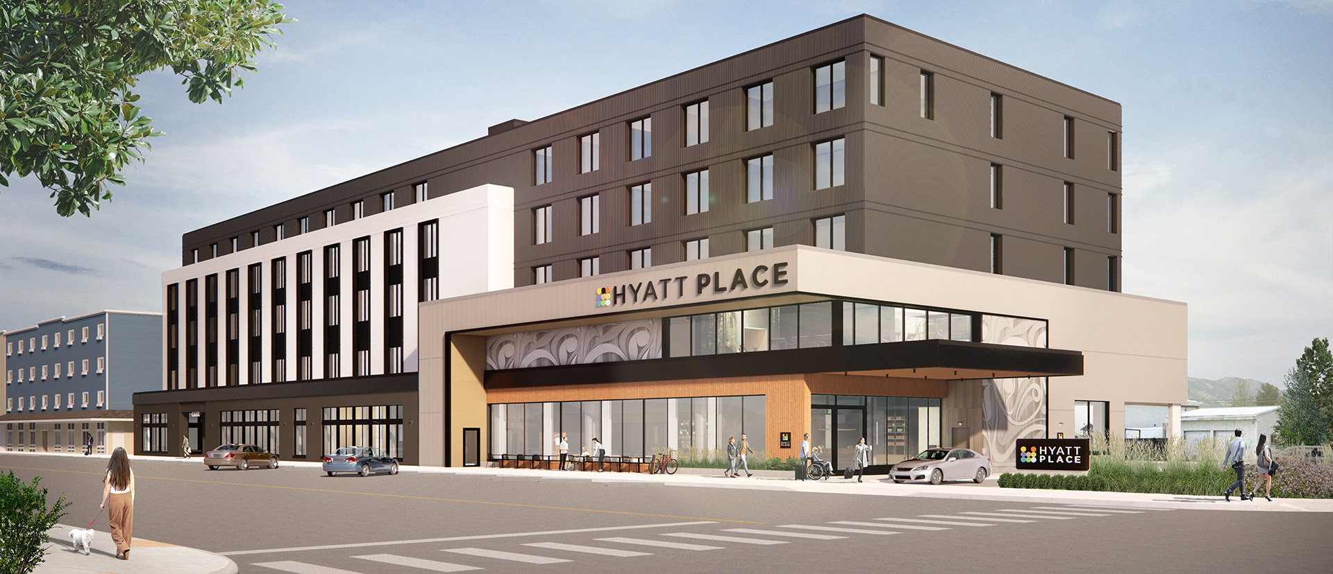Hyatt Place Whitehorse Hotel Conceptional Drawing of Exterior